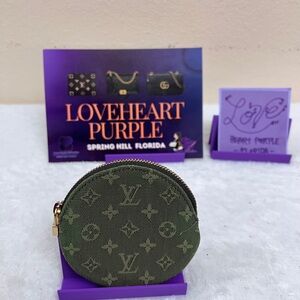 Green Coin Purse Louis Vuitton